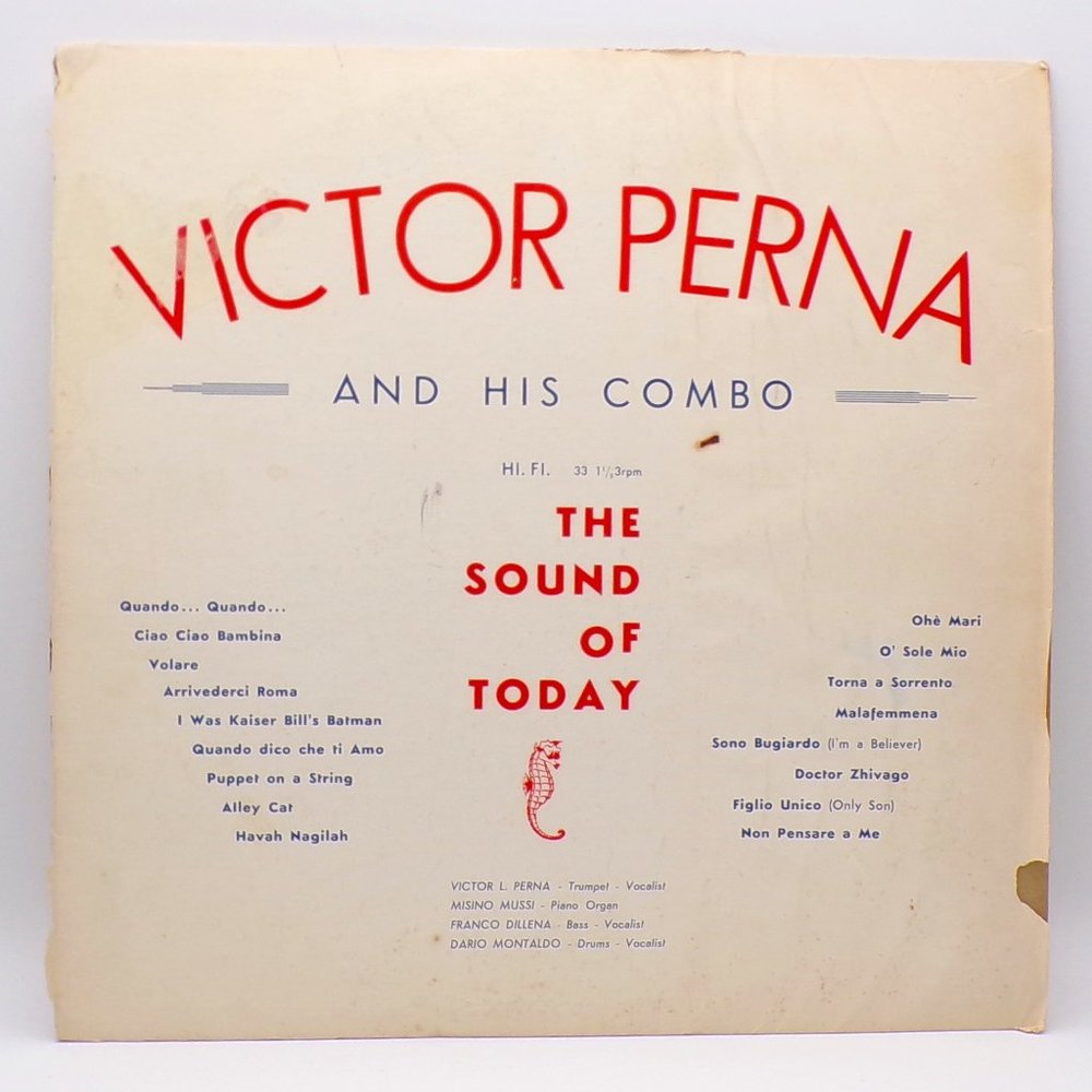 Victor Perna and His Combo The Sound of Today Record Album